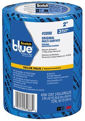 3M Scotch 209048EVP Painter's Tape 1.88" x 60yds 3-Pack
