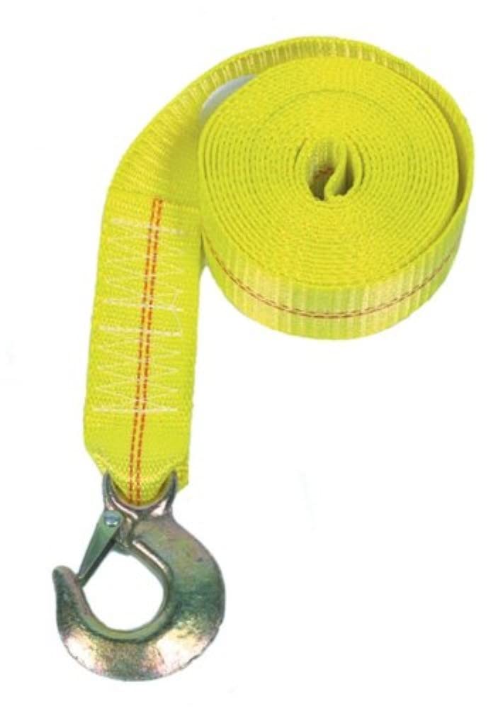 Rod Saver Heavy Duty Winch Strap 25 ft Yellow