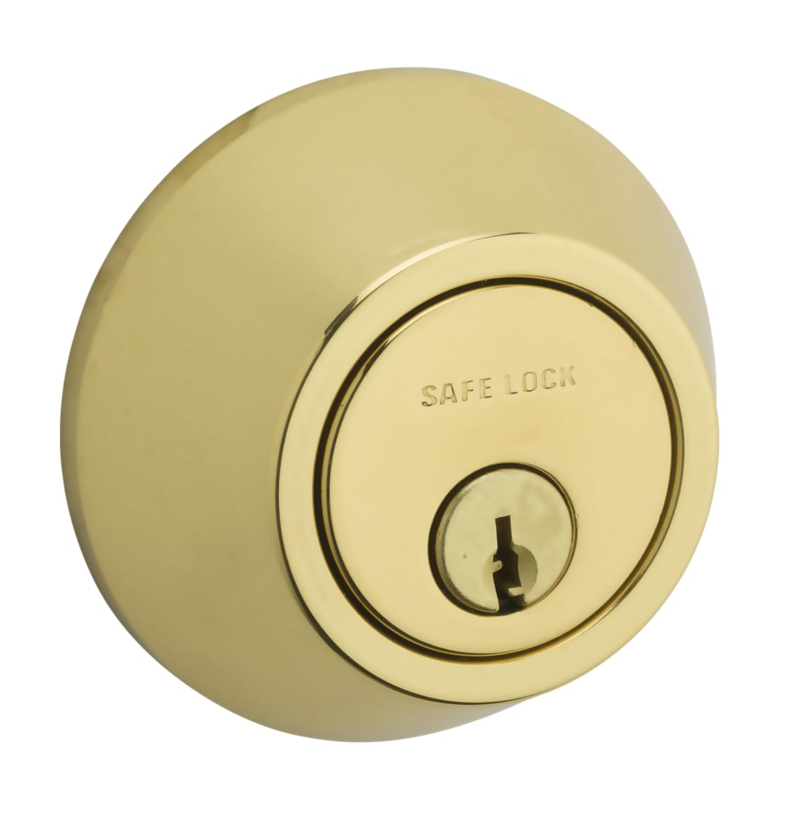 Weiser Safelock Single Cylinder Deadbolt – Brass