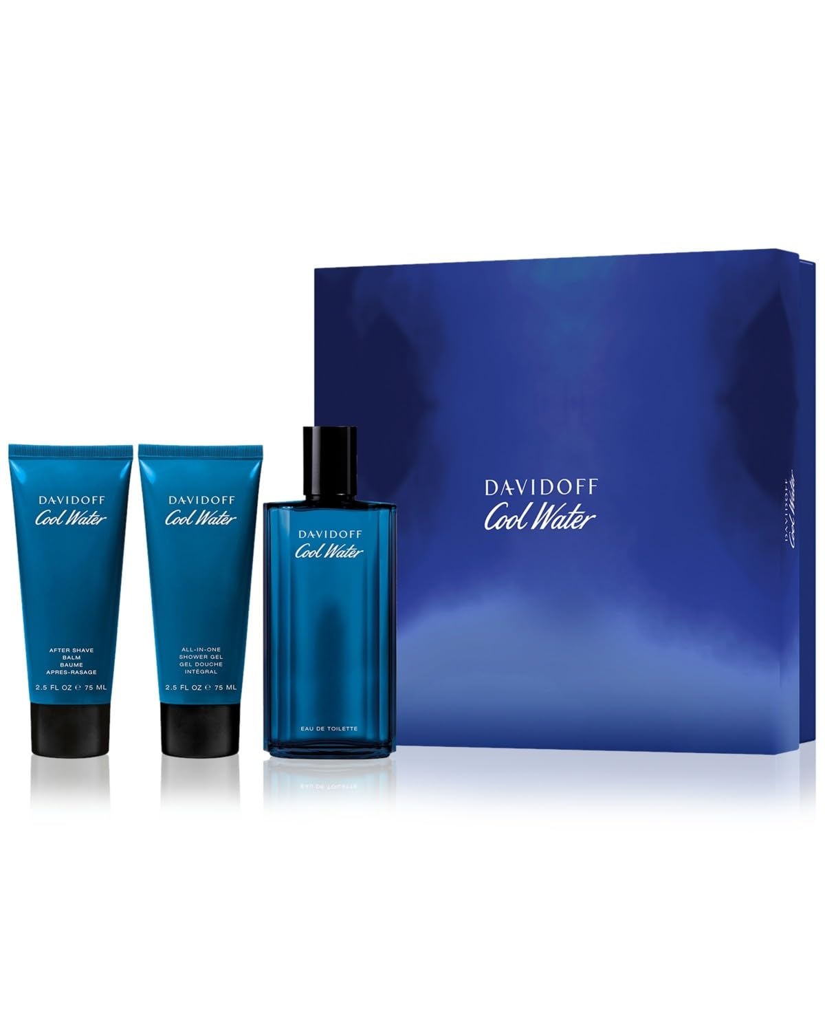 Davidoff Cool Water Set 4.2 oz EDT + 2.5 oz A/SB + 2.5 oz SG (110462)