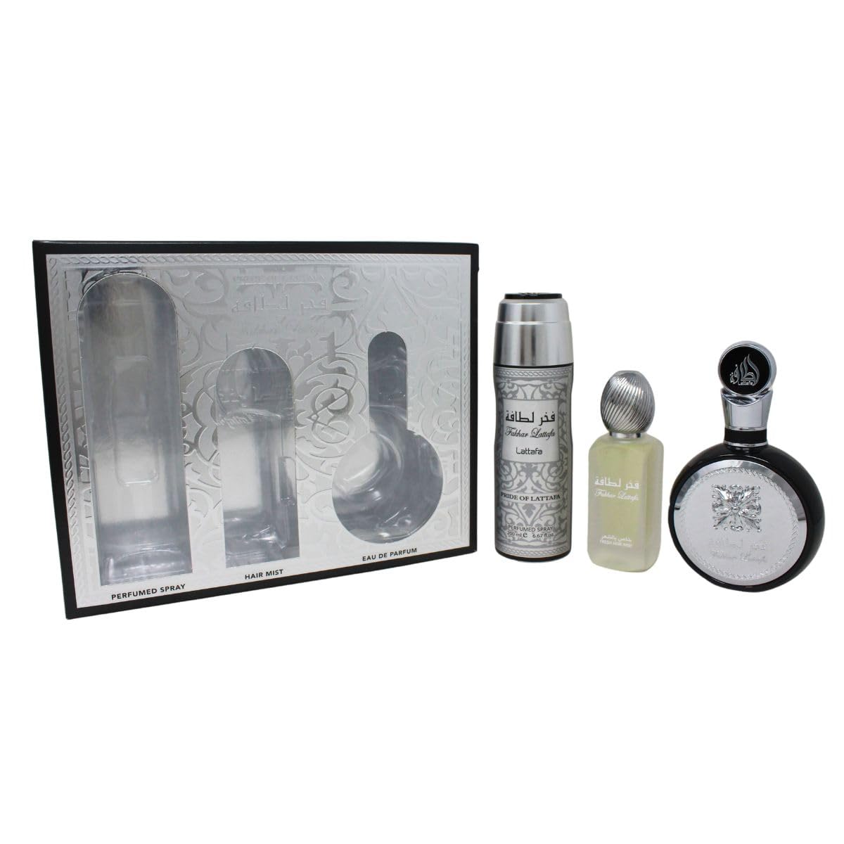 Lattafa Fakhar 3 Piece Set for Men 3.4oz