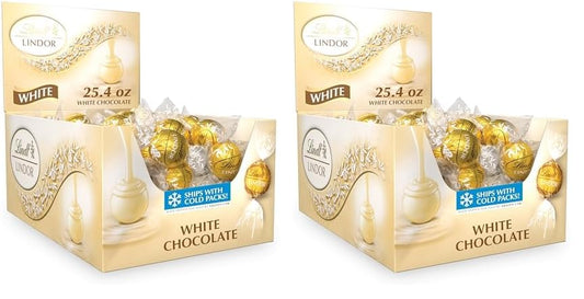 Lindt LINDOR White Chocolate Truffles 25.4 oz 60ct