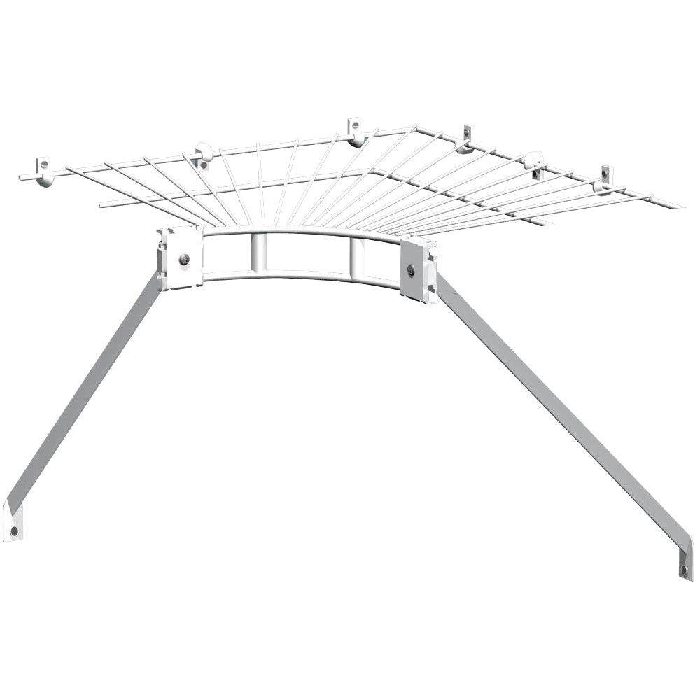 ClosetMaid 21066 Corner Shelf Kit, 12-Inch , White