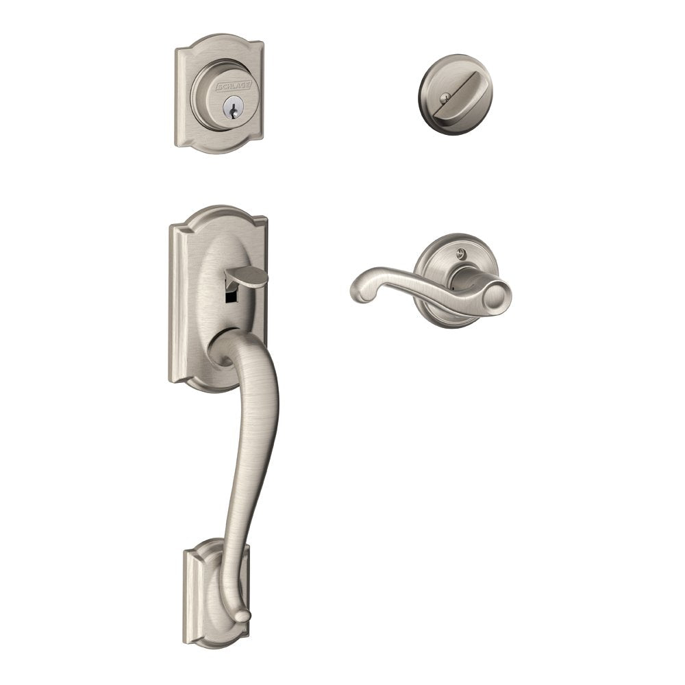 Schlage Camelot Single Cylinder Handleset F60 CAM 619 FLA RH