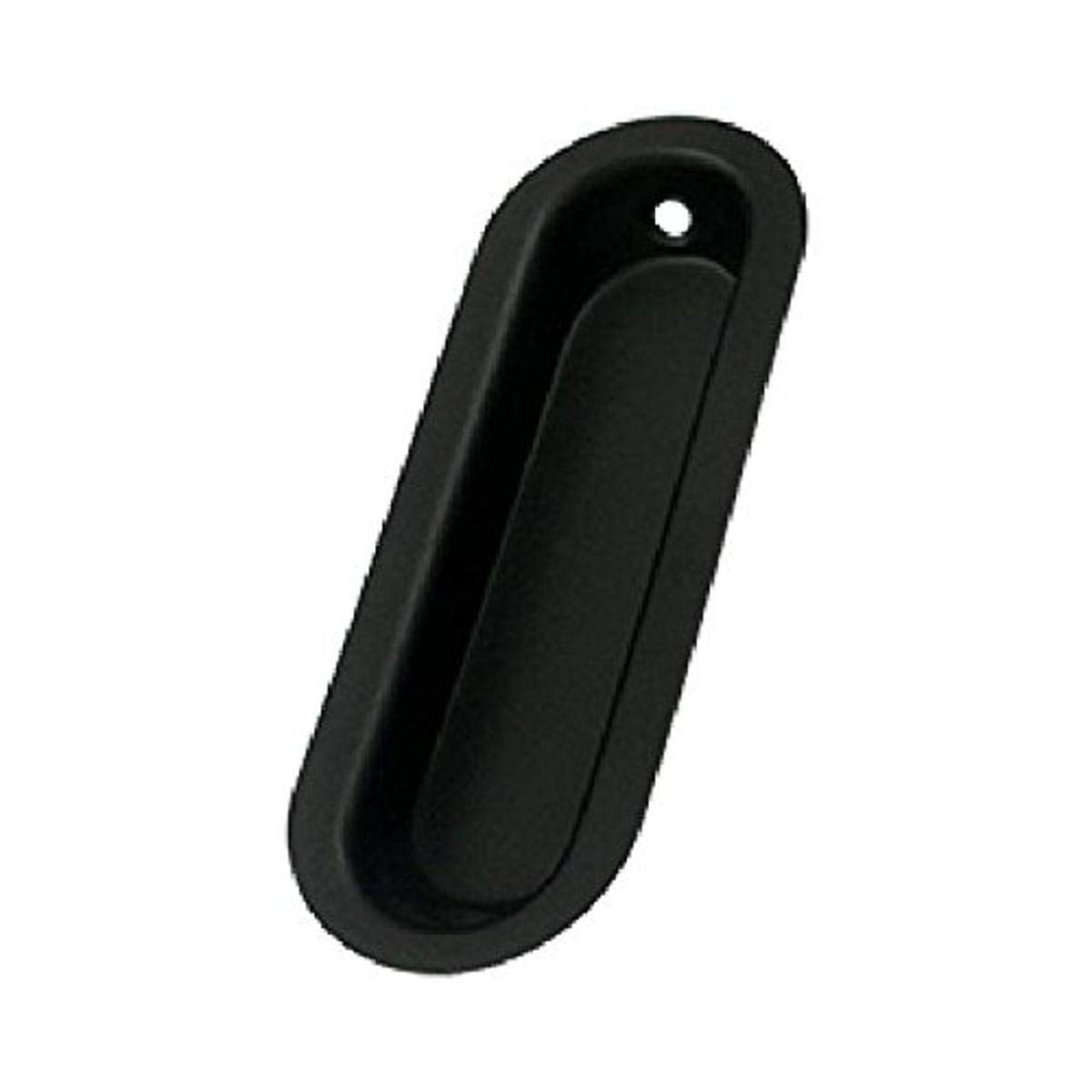 Deltana Flush Pull Oblong 3-1/2in x 1-1/4in Black