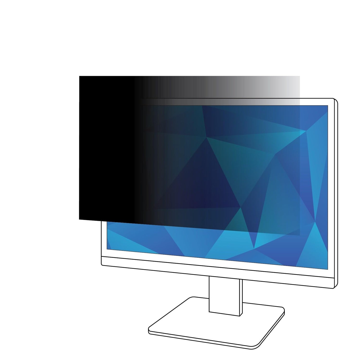 3M Privacy Filter for 27in Monitor, 16:9, PF270W9B, Plastic