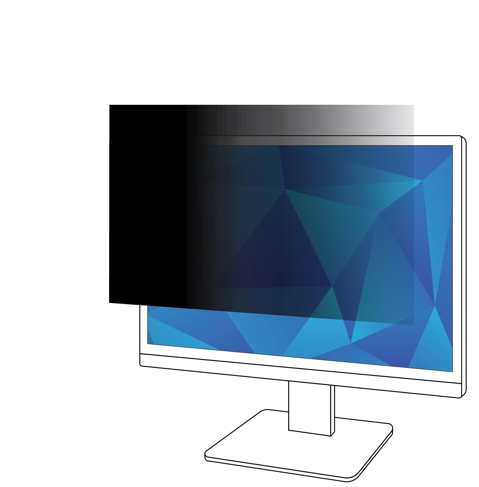 3M Privacy Filter for 27in Monitor, 16:9, PF270W9B, Plastic