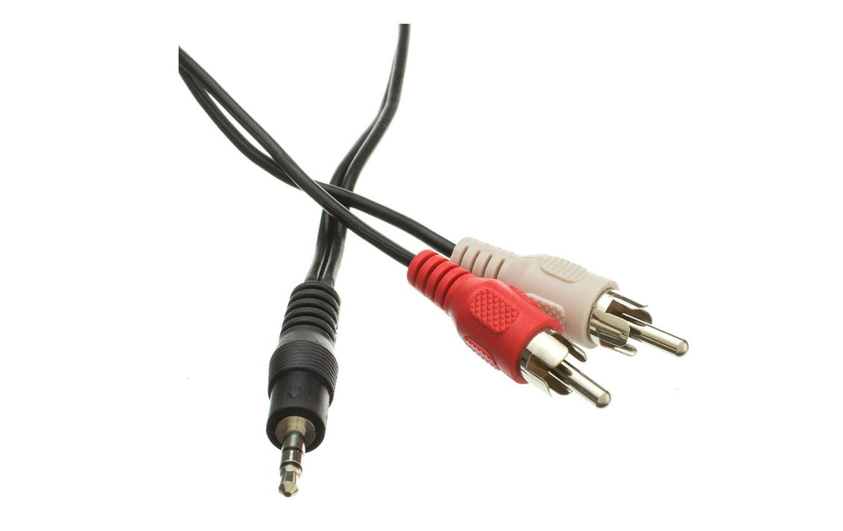 CableWholesale 3.5mm Stereo to RCA Audio Cable 6ft 2RCA-STE-6