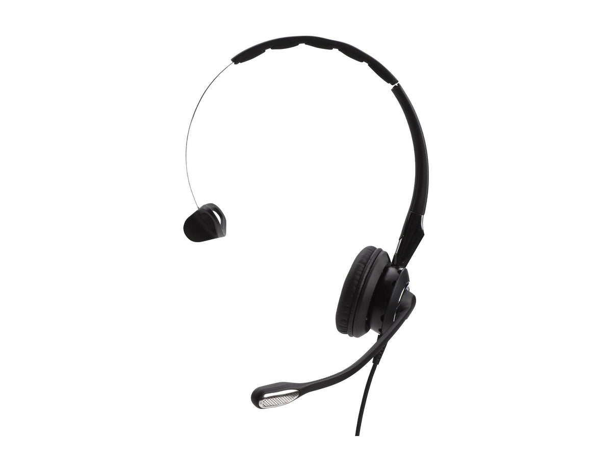 Jabra Biz 2400 II Quick Disconnect On-Ear Mono Headset - Noise-Cancelling and Corded Lightweight Headphone with HD Voice and Soft Head Cushioning for Deskphones