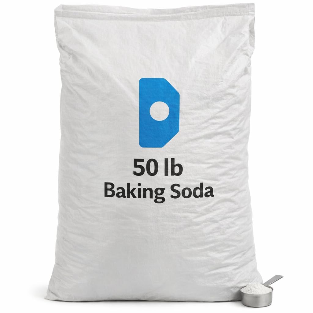 50 LB Bucket of Pure USP Food Grade Sodium Bicarbonate Baking Soda, Organic, OMRI Listed 244048