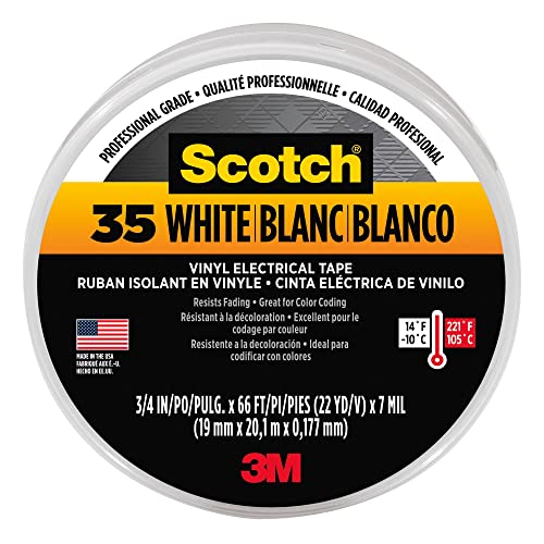 3M 35 ELECTRICAL TAPE WHITE