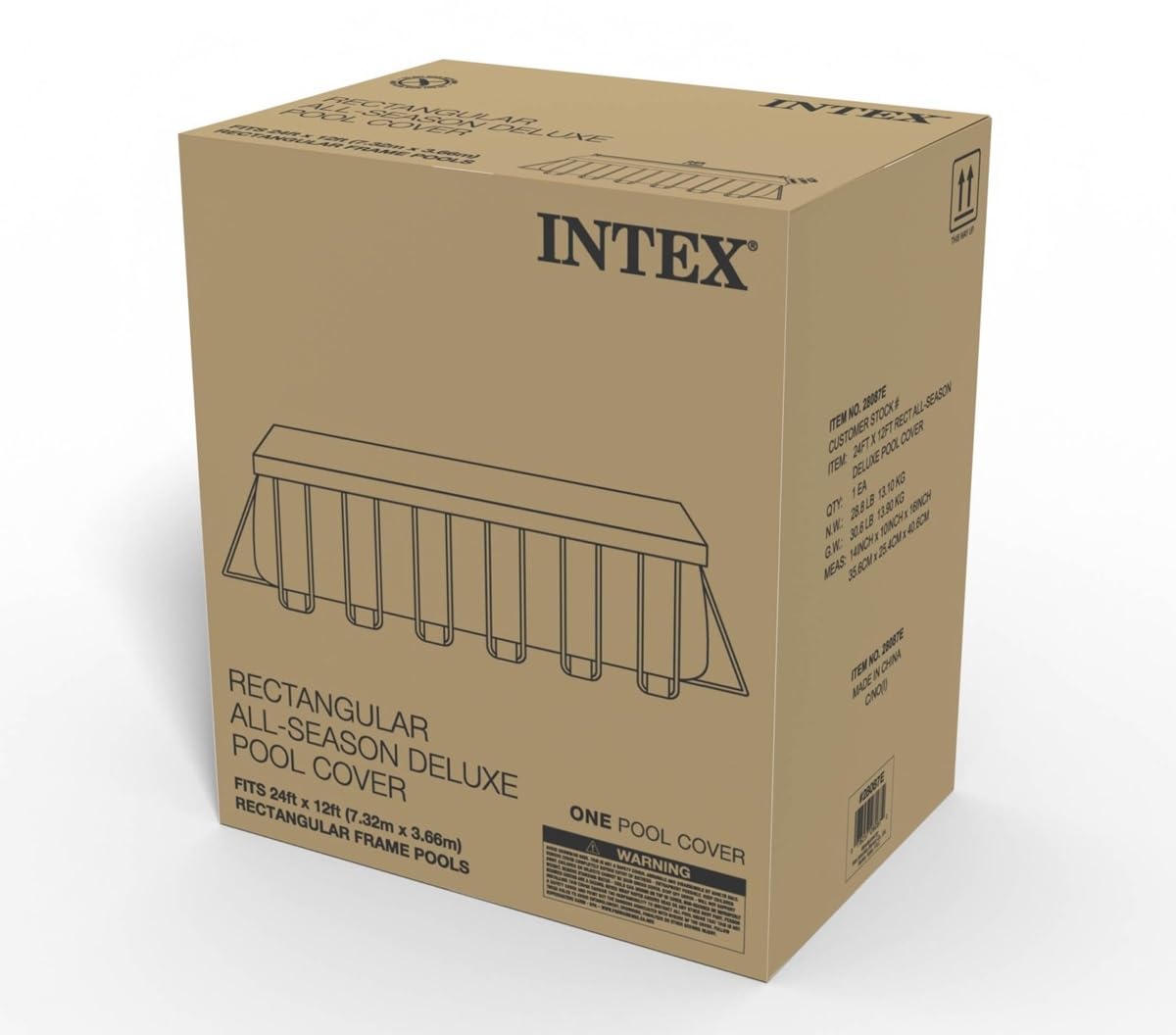 Intex 24ft x 12ft Deluxe Winter Pool Cover