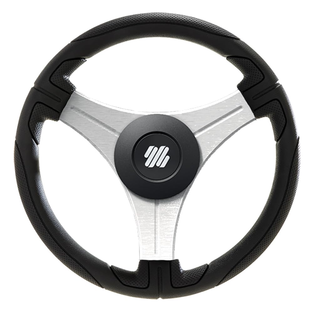 Uflex Ustica Steering Wheel 13.8" Black/Silver