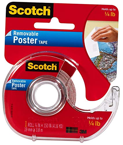 3M Scotch 109 Poster Tape 0.75 x 150 in 5 Pack