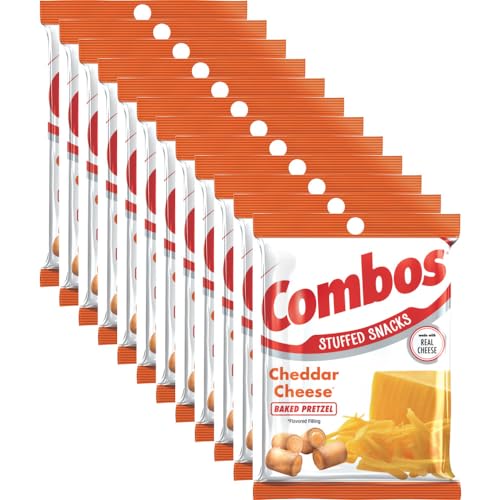 COMBOS Cheddar Cheese Pretzel Snack Packs 6.3oz 12-Pack