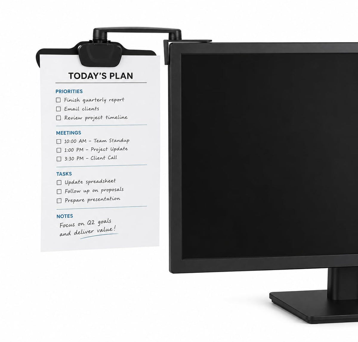 Mount-It! Monitor Document Holder Clip MI-9005