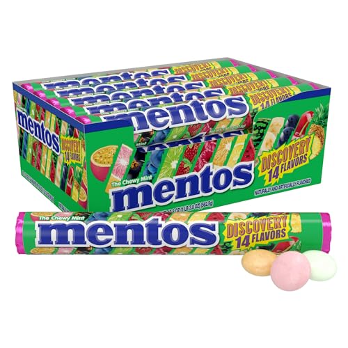 Perfetti Mentos Discovery Fruit Flavors Candy Roll 15 Pack