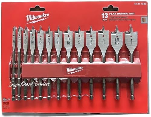 Milwaukee Electric - 13PC Flat Boring BIT Set