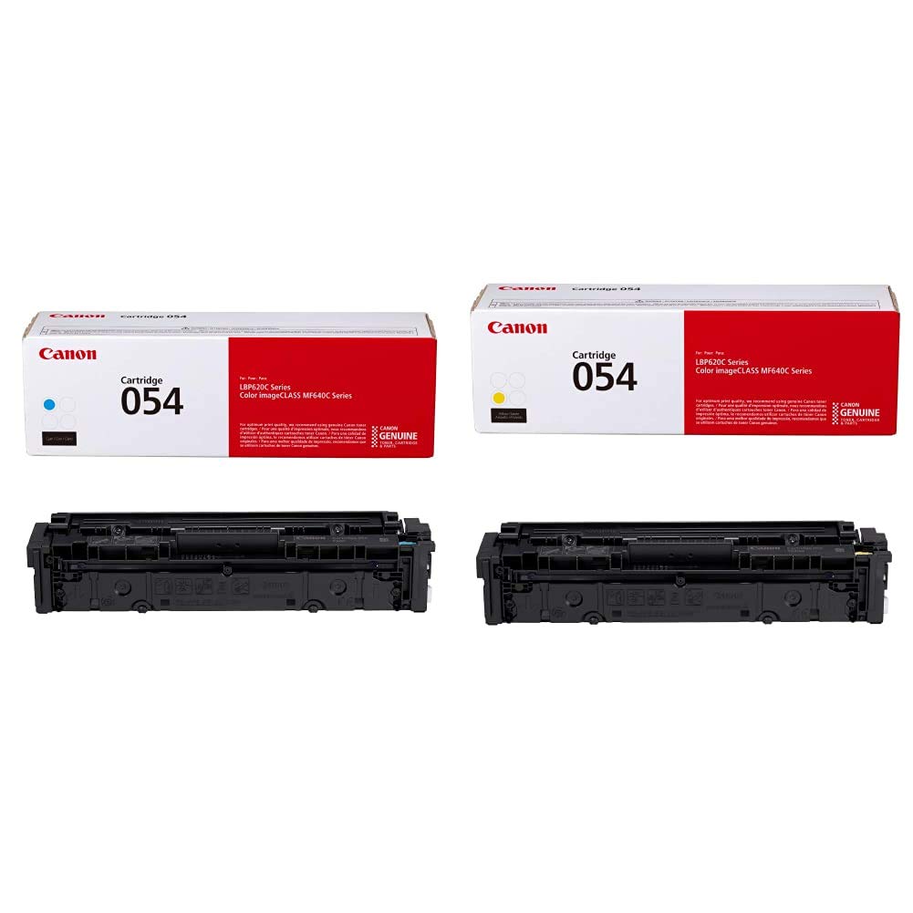 Canon® 054 Cyan Toner Cartridge, 3023C001 & ® 054 Yellow Toner Cartridge, 3021C001