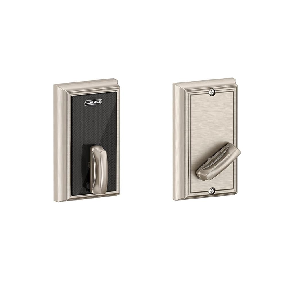 Schlage BE467FADD619 Addison Keyless Deadbolt Satin Nickel