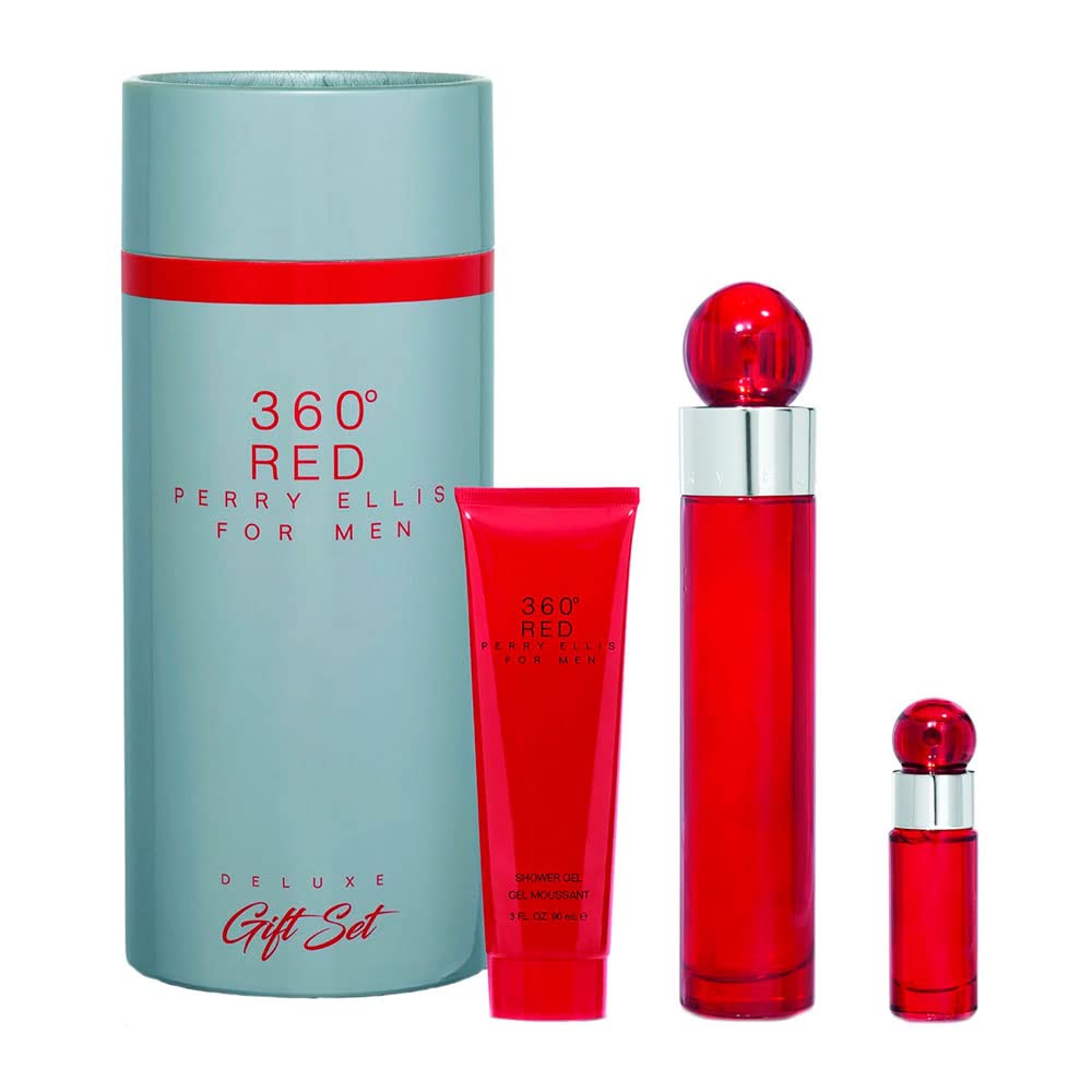 Perry Ellis 360 Red Men 3pc Gift Set 3.4oz