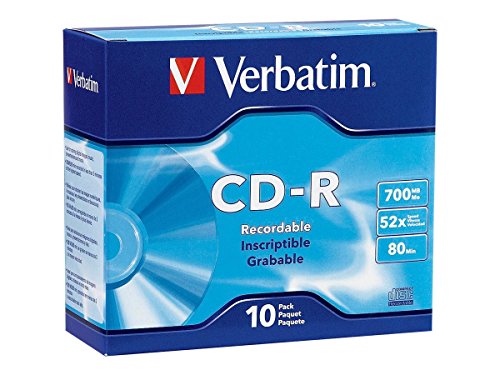 Verbatim CD-R 700MB 80-Min 52X 10-Pack