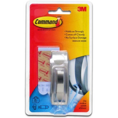 3M Command Modern Reflections Satin Nickel Hook