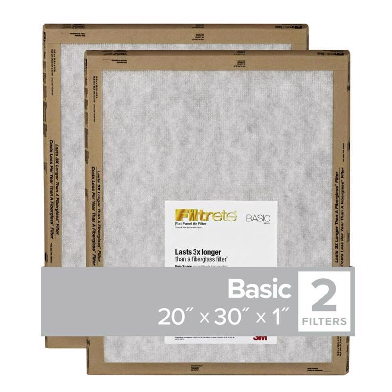 3M Filtrete Air Filter 20x30x1 MERV 2 FPL22 2-Pack
