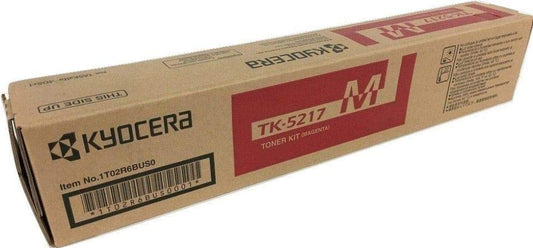 KYOCERA 1T02R6BUS0 Model TK-5217M Magenta Toner Cartridge for use TASKalfa 406ci A4 Color Multifunctional Printer, Up to 15000 Pages Yield at 5% Average Coverage