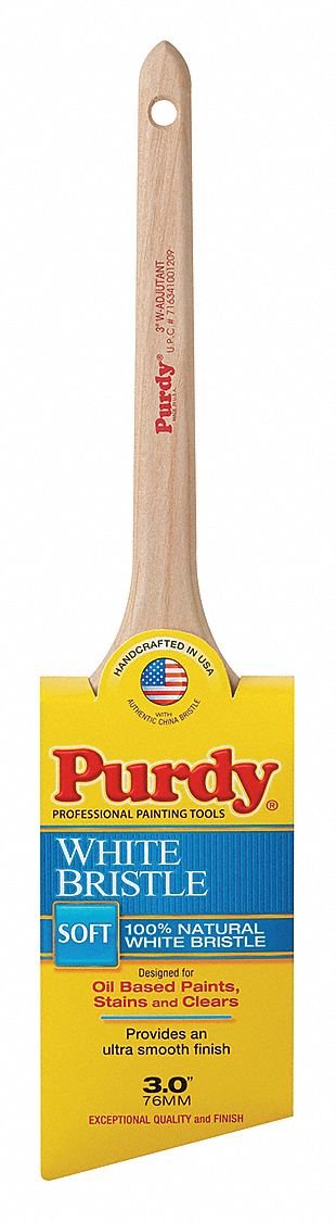 Purdy 144024430 White Bristle Adjutant Paint Brush, 3 in.