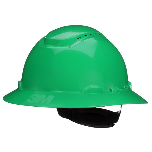 3M SecureFit H-804SFV-UV Hard Hat, Green, Vented