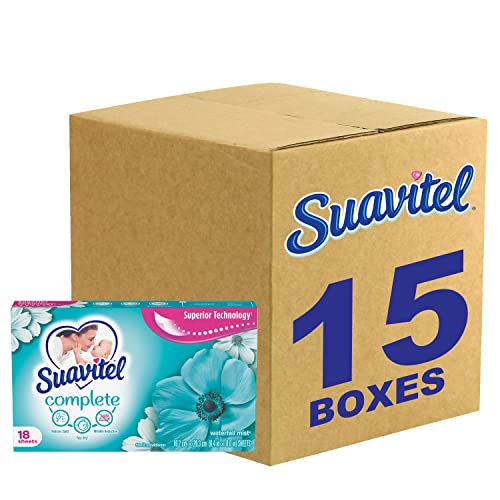 Suavitel Complete Dryer Sheets Waterfall Mist 18 Ct