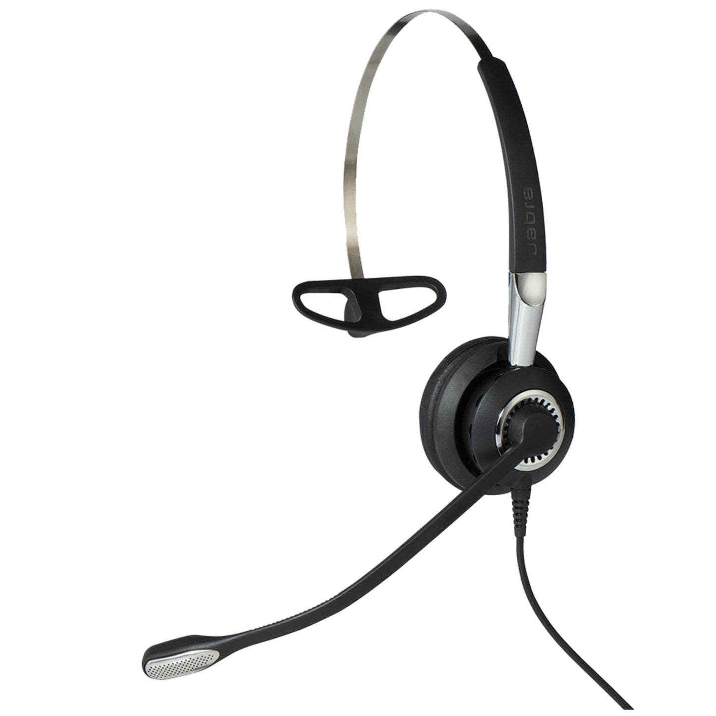 Jabra Biz 2400 II Quick Disconnect On-Ear Mono Headset - Noise-Cancelling and Corded Lightweight Headphone with HD Voice and Soft Head Cushioning for Deskphones