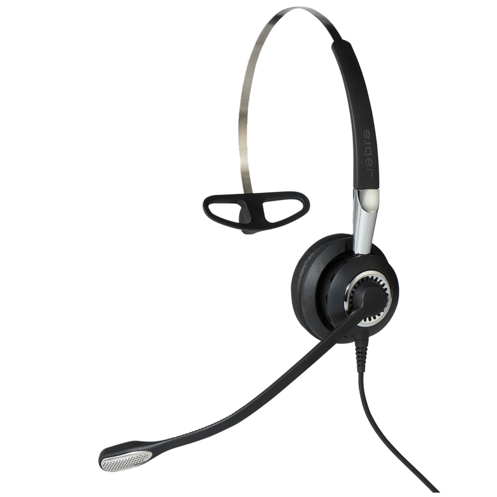 Jabra Biz 2400 II Quick Disconnect On-Ear Mono Headset - Noise-Cancelling and Corded Lightweight Headphone with HD Voice and Soft Head Cushioning for Deskphones