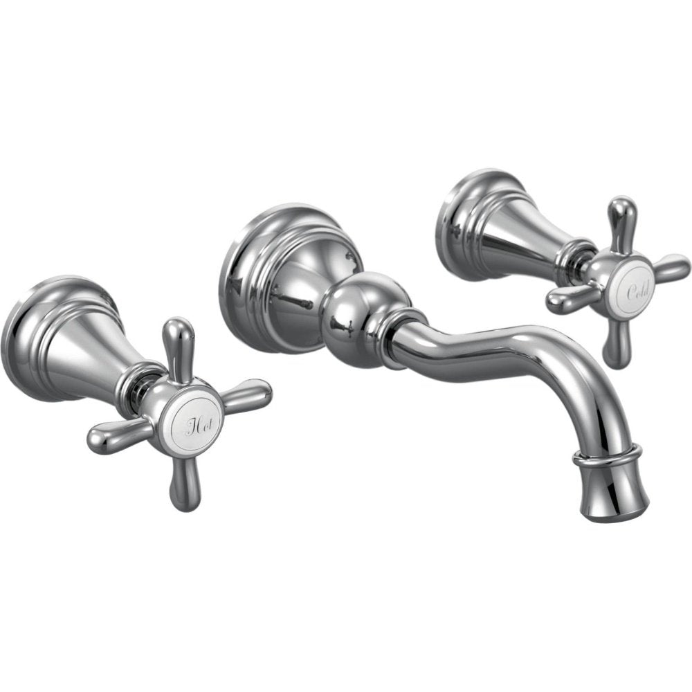 Moen Weymouth Wall Mount Bathroom Faucet Trim, TS42112, Matte Black, 8-inch