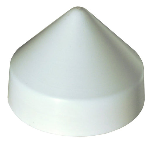 Dock Edge + PVC Cone Head Piling Cap, 10-Inch, White