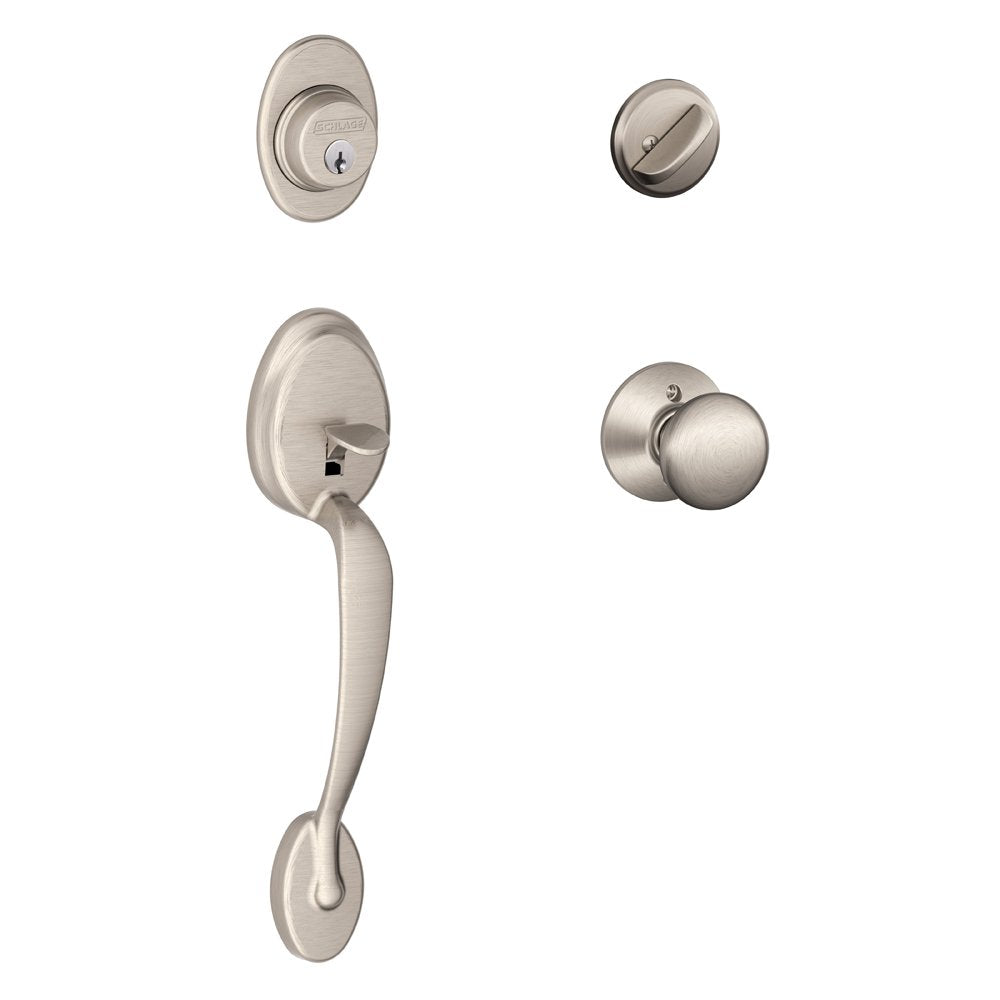 SCHLAGE Plymouth Handleset & Knob F60 PLY 619