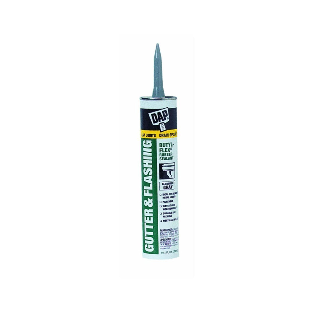 DAP 18188 Butyl-Flex Gutter & Flashing Sealant 10.1 oz 12-Pack