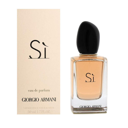 Armani Beauty– Sì – Eau de Parfum – Women's Perfume – Modern Chypre Fragrance – Blackcurrant Nectar, Rose De Mai & Freesia, Patchouli Notes - 1.6 Fl Oz