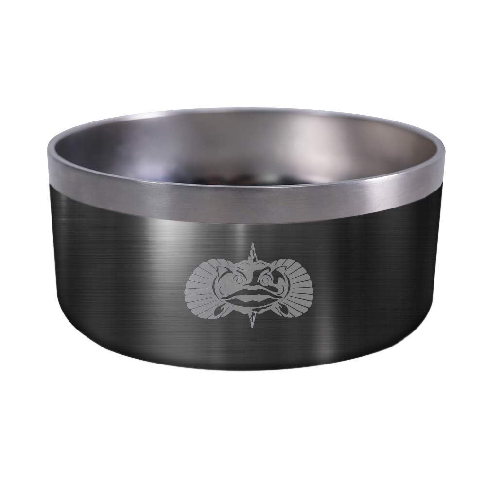 Toadfish Non-Tipping Dog Bowl - Graphite 6 Cups