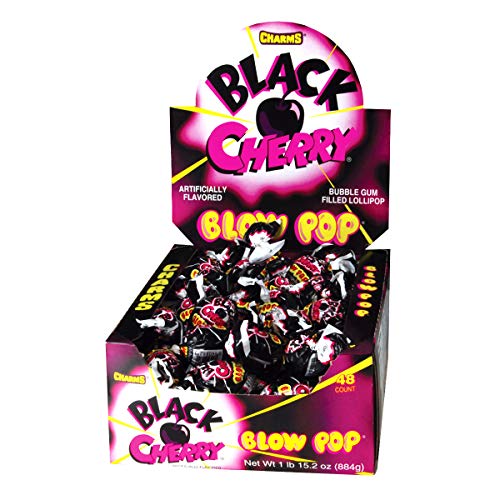Charms Blow Pop Black Cherry 48 Count