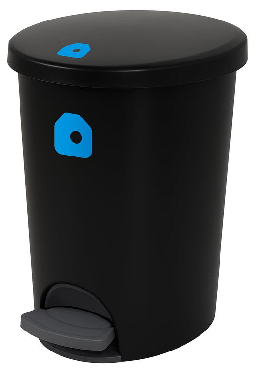 STERILITE Corp 10819002 Waste Basket Step On Black 2.6 G, 2 g