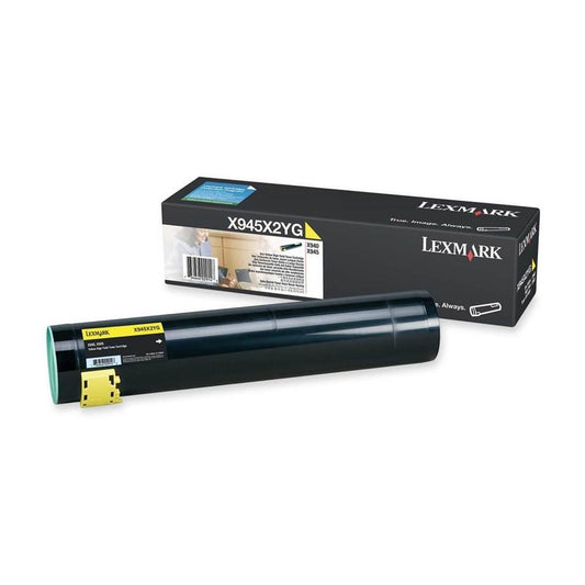 Lexmark - X945X2YG High-Yield Toner, 22000 Page-Yield, Yellow - Sold As 1 Each - Creates Eye-Pleasing Text and Images.