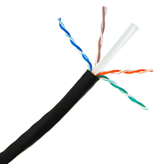 CableWholesale Cat6a Black Copper Ethernet Cable 1000ft