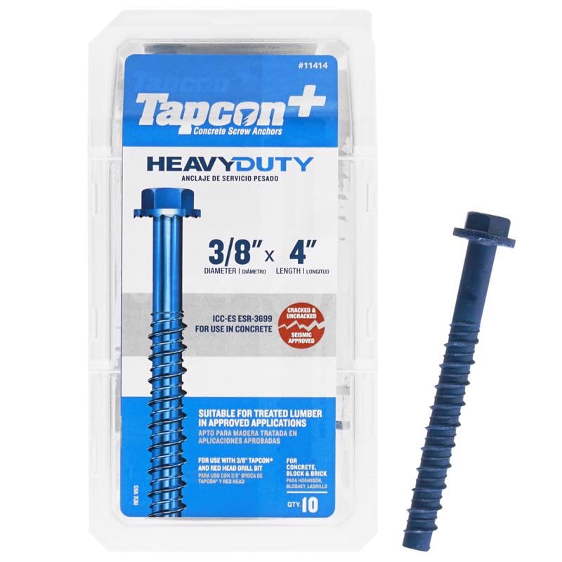 TAPCON CON ANCR SCRW STL 3/8X4