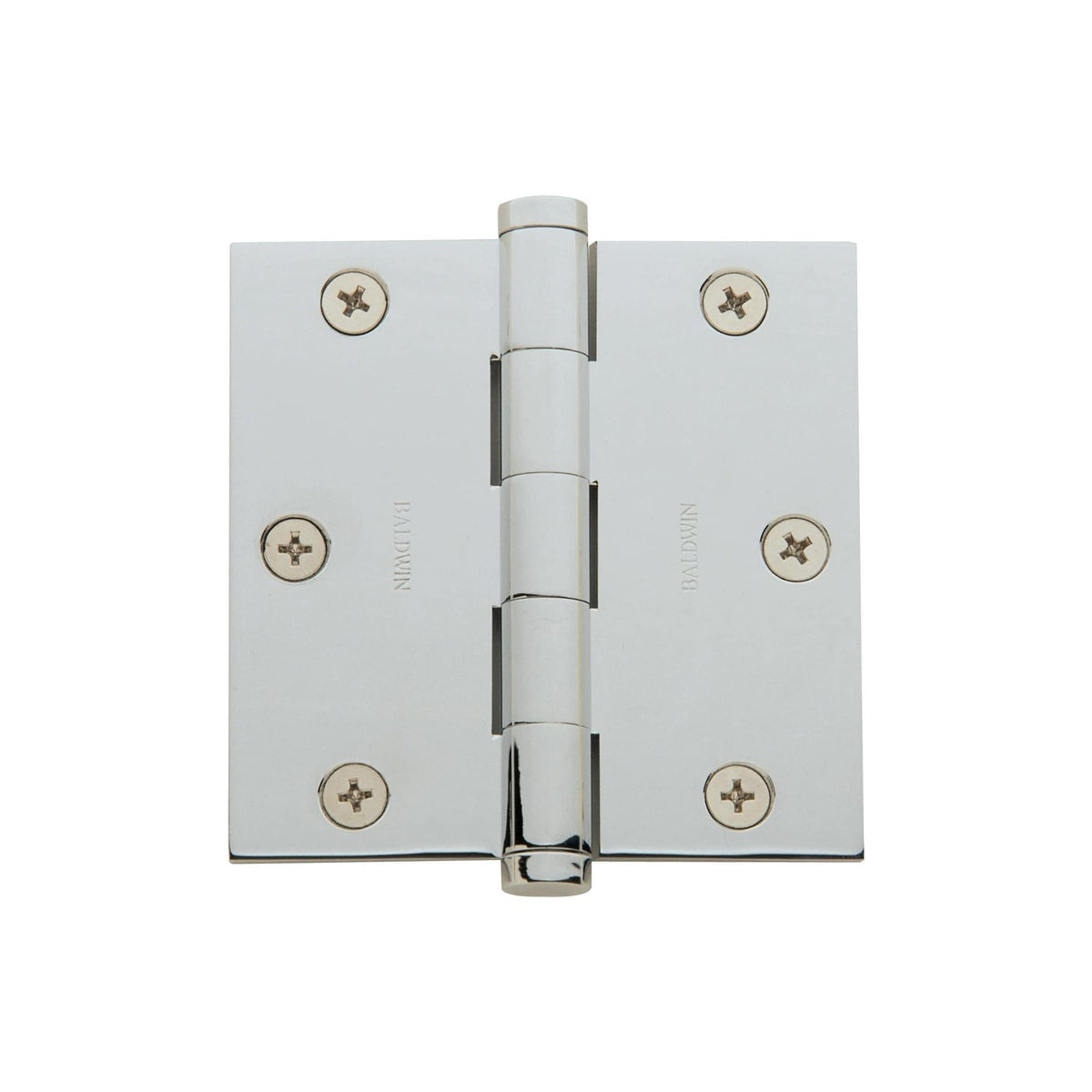 Baldwin 1035260I Square Mortise Hinge Bright Chrome