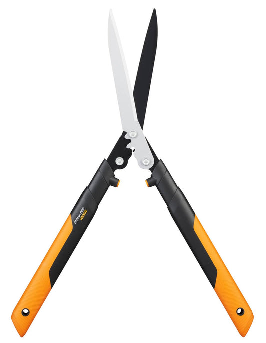Fiskars PowerGear X Hedge Shear HSX92, Non-Stick Coating, Steel Blades, Length: 63 cm, Black/Orange, 1023631