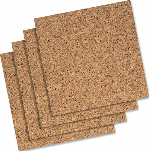 Quartet Cork Tiles 12" x 12" 4-Pack