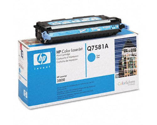 HP Q7581A Cyan Toner Cartridge 6K Yield
