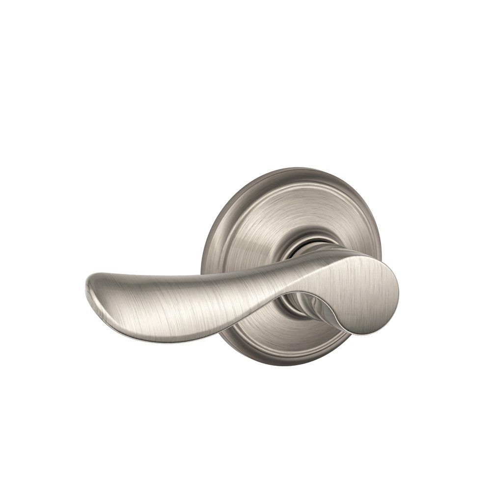 Schlage Champagne Hall & Closet Lever Satin Nickel F10 CHP 619